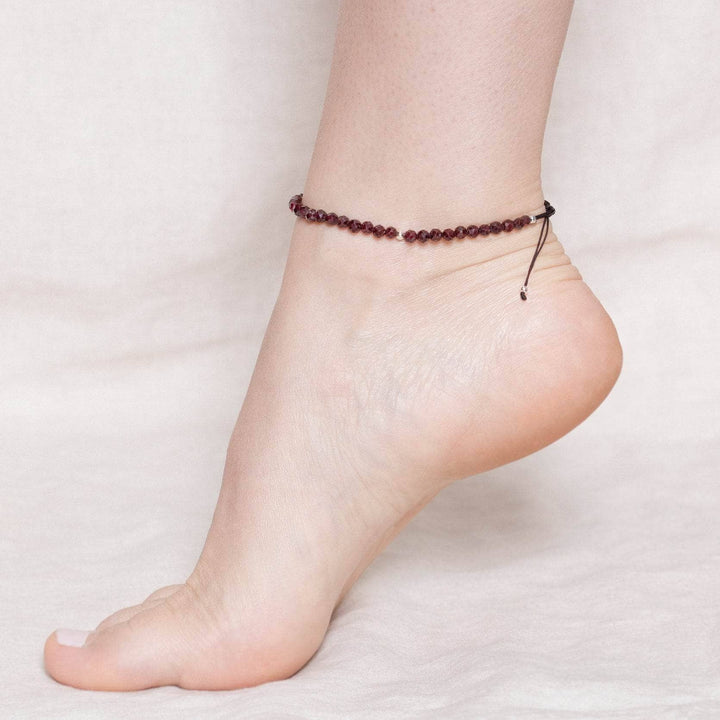 Garnet Energy Anklet