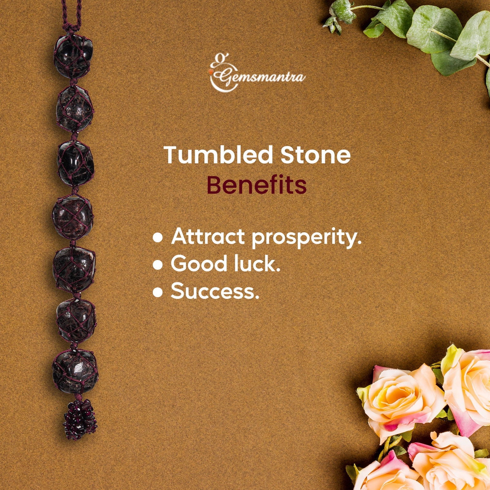 Garnet Tumbled Hanging