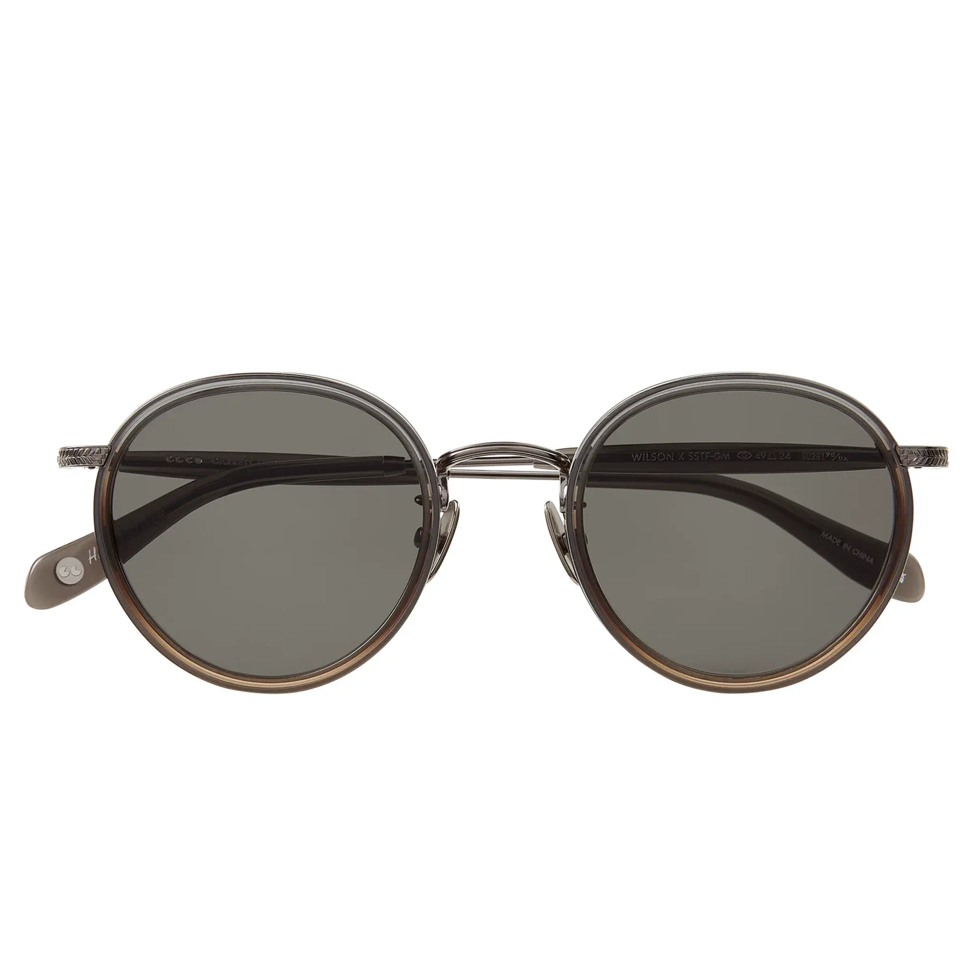 Garrett Leight Wilson X Forever Classic Sandstone Fade Gunmetal Sunglasses