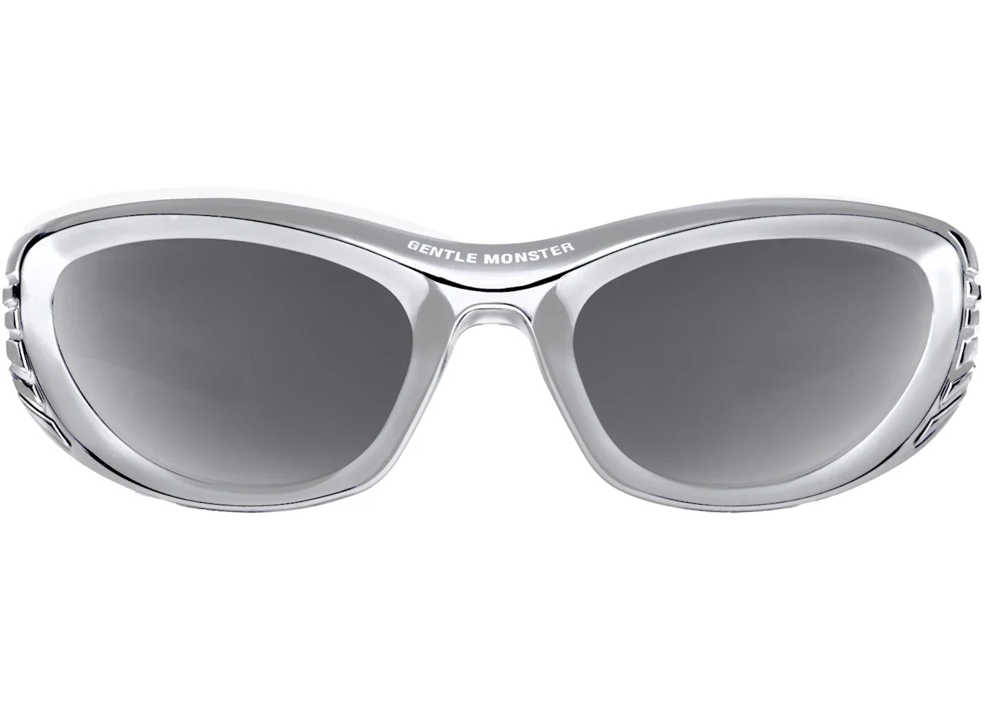 Gentle Monster X Mugler Spiral Sunglasses Chrome Silver/Gray (02 Cs1)