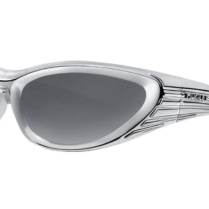 Gentle Monster X Mugler Spiral Sunglasses Chrome Silver/Gray (02 Cs1)