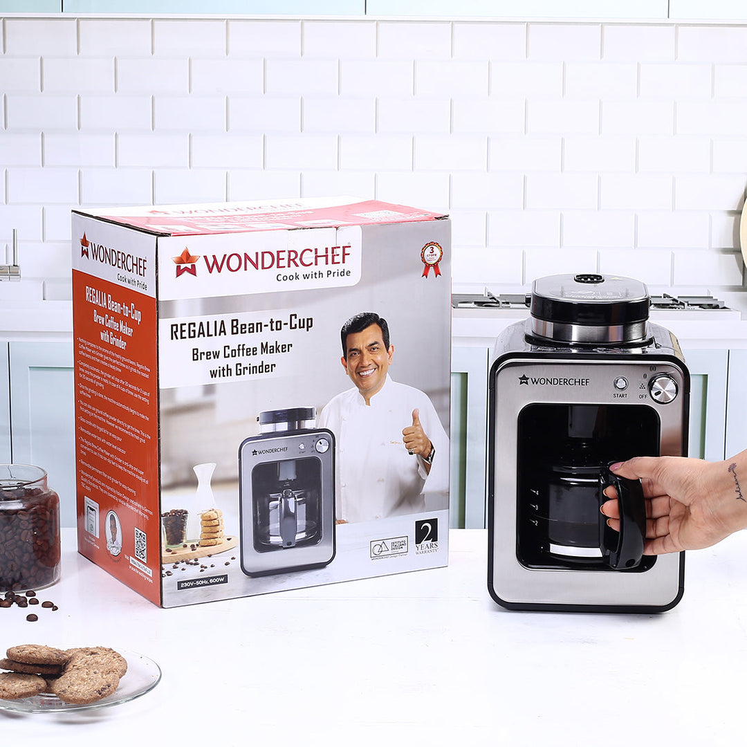 Wonderchef Renewed Regalia Bean-to-Cup Brew Coffee Maker