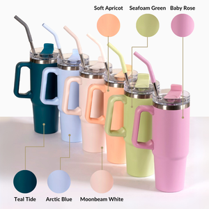 Glacio Double Wall Hot And Cold Sipper Bottle For Travel Teal Tide 850ml