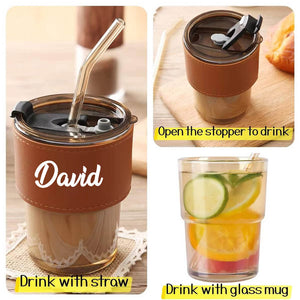 Glass Sipper Tumbler With Lid