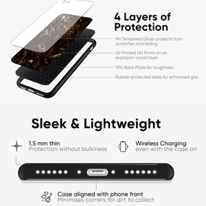 Ghost Face Glass Phone Case