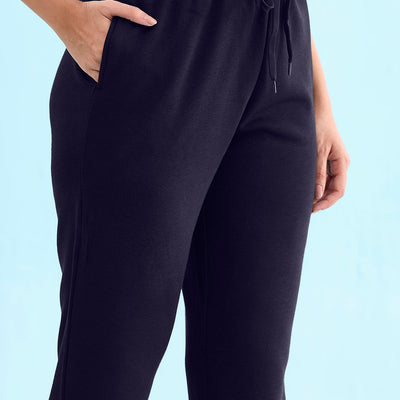 Women Solid Navy Ultra Warm Jogger