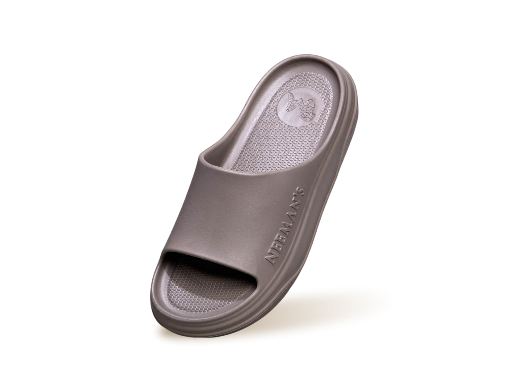 Cushers Slides For Men : Goat Grey