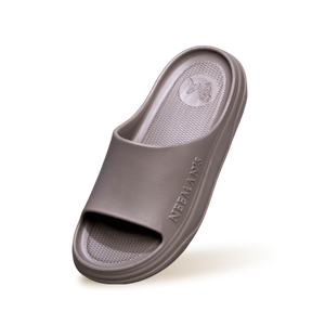 Cushers Slides For Women : Goat Grey