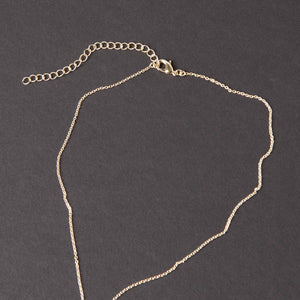 Delicate Genuine Malachite Crystal Point Necklace