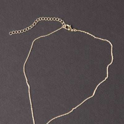 Delicate Genuine Malachite Crystal Point Necklace