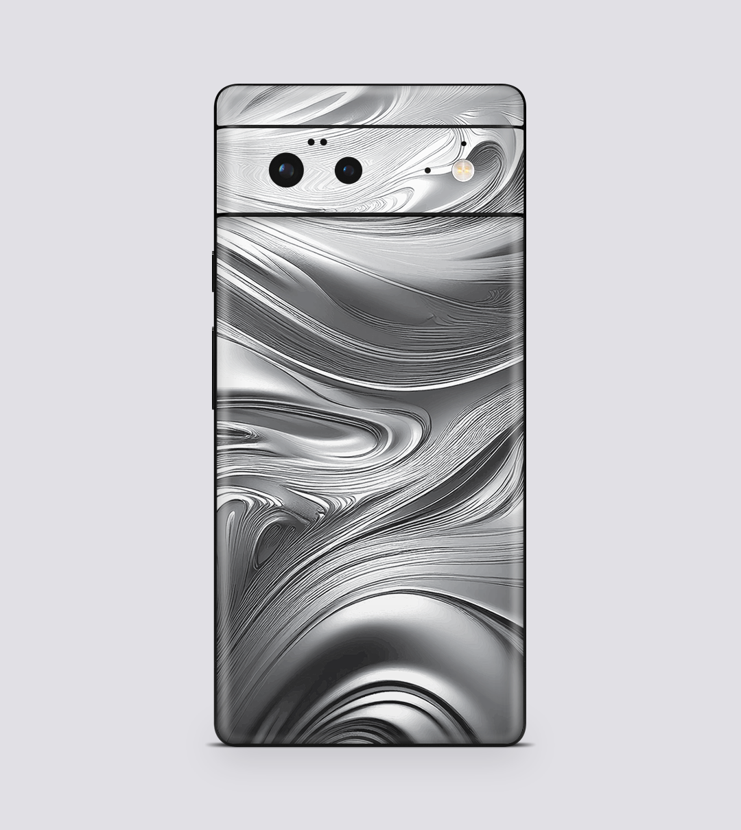 Google Pixel 6 Silver Swirl