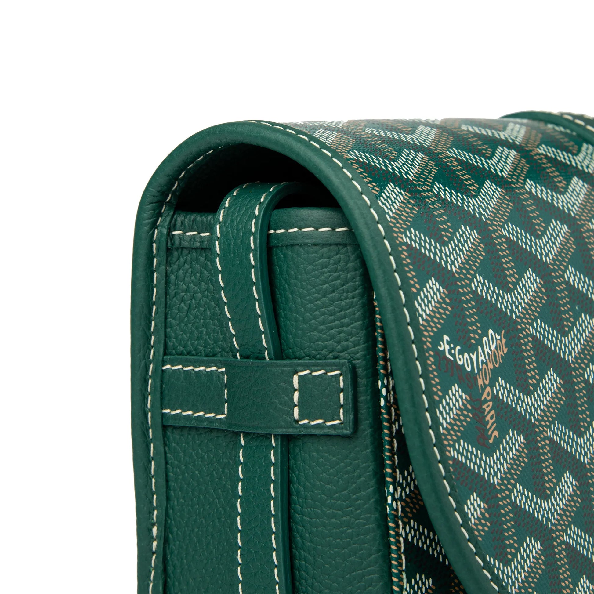 Goyard Goyardine Belvedere II Green PM Messenger Bag
