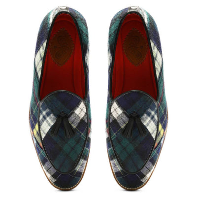 Green Tartans Slip_on for Men (discontinued)
