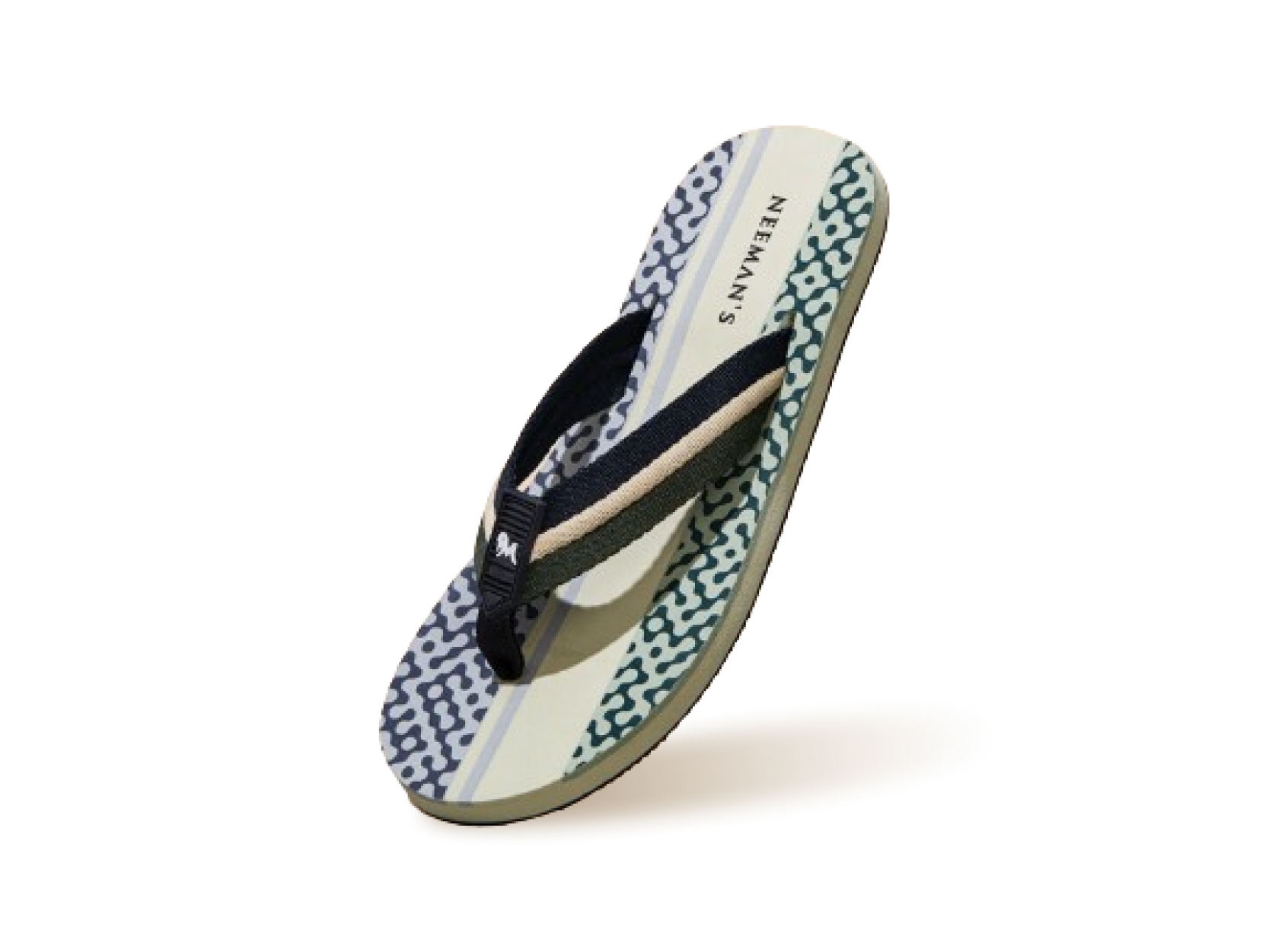 Striped Fusion Flips : Green-Blue-Ivory