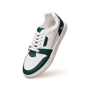 Retro Slick Sneakers : Green and White