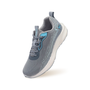 Trendy Casuals : Grey-Aqua Blue
