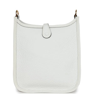 Hermès Evelyne TPM New White Clemence Gold Hardware
