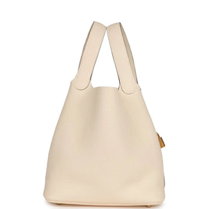 Hermès Picotin Lock 22 Nata Clemence Gold Hardware
