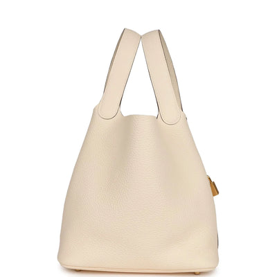 Hermès Picotin Lock 22 Nata Clemence Gold Hardware