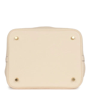 Hermès Picotin Lock 22 Nata Clemence Gold Hardware