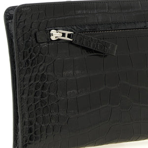Tom Ford Croc Print Leather Clutch Bag