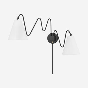 Dellon Double Plug-In Sconce