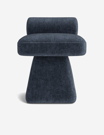 Indigo Performance Striated Velvet