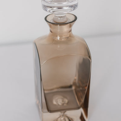 Estelle Colored Decanter- Heritage {Mocha Mousse (Our Amber Smoke)}