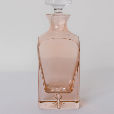 Estelle Colored Decanter- Heritage {Blush Pink}