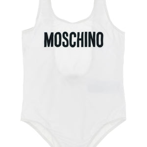 Moschino Kid Teen Logo Lettering One-piece Swimsuit
