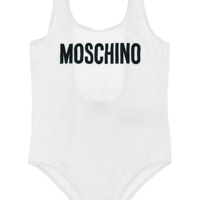 Moschino Kid Teen Logo Lettering One-piece Swimsuit