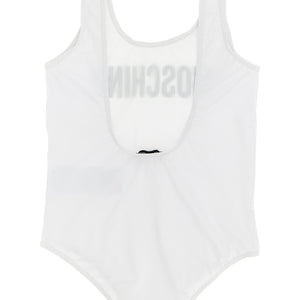 Moschino Kid Teen Logo Lettering One-piece Swimsuit