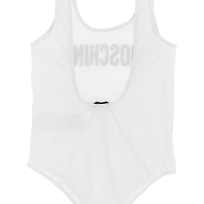 Moschino Kid Teen Logo Lettering One-piece Swimsuit