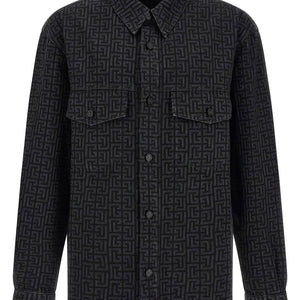 Balmain Monogram Pattern Overshirt