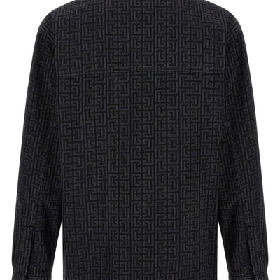 Balmain Monogram Pattern Overshirt