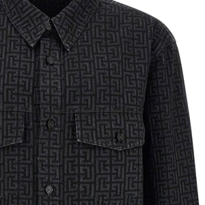 Balmain Monogram Pattern Overshirt