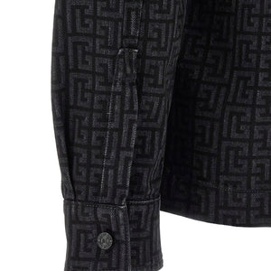 Balmain Monogram Pattern Overshirt