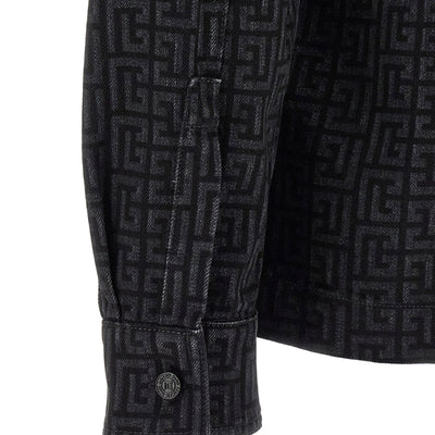 Balmain Monogram Pattern Overshirt