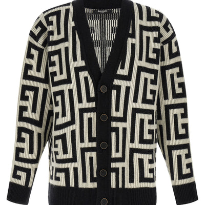 Balmain Monogram Macro Cardigan
