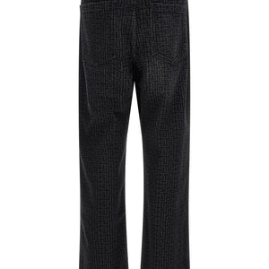 Balmain Monogram Pattern Jeans