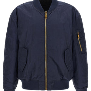 Balmain Logo Embroidery Bomber Jacket