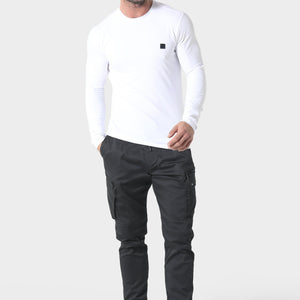 883 Police Highgate L/S White T-Shirt