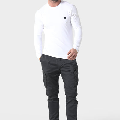 883 Police Highgate L/S White T-Shirt