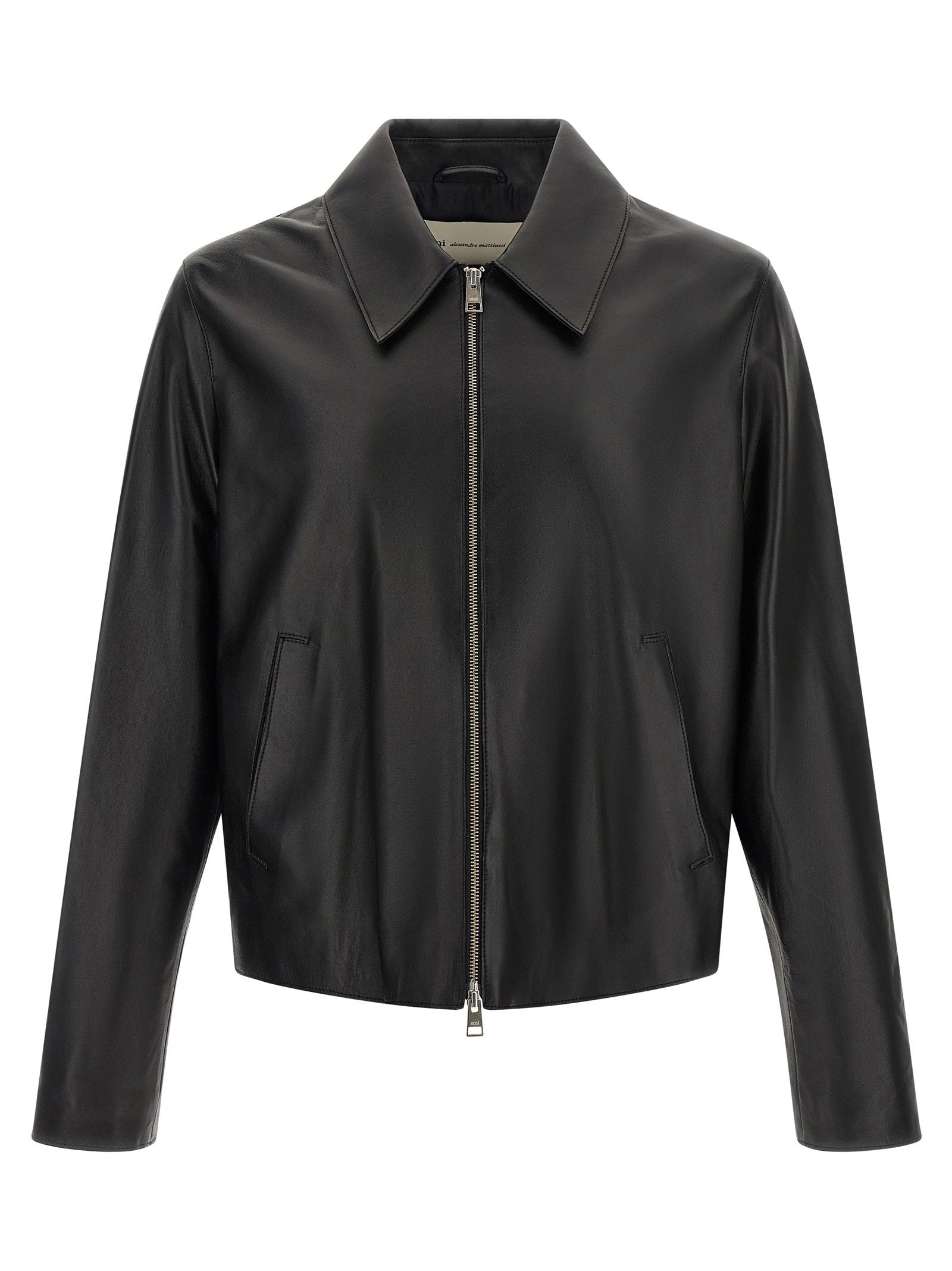 Ami Paris Leather Jacket