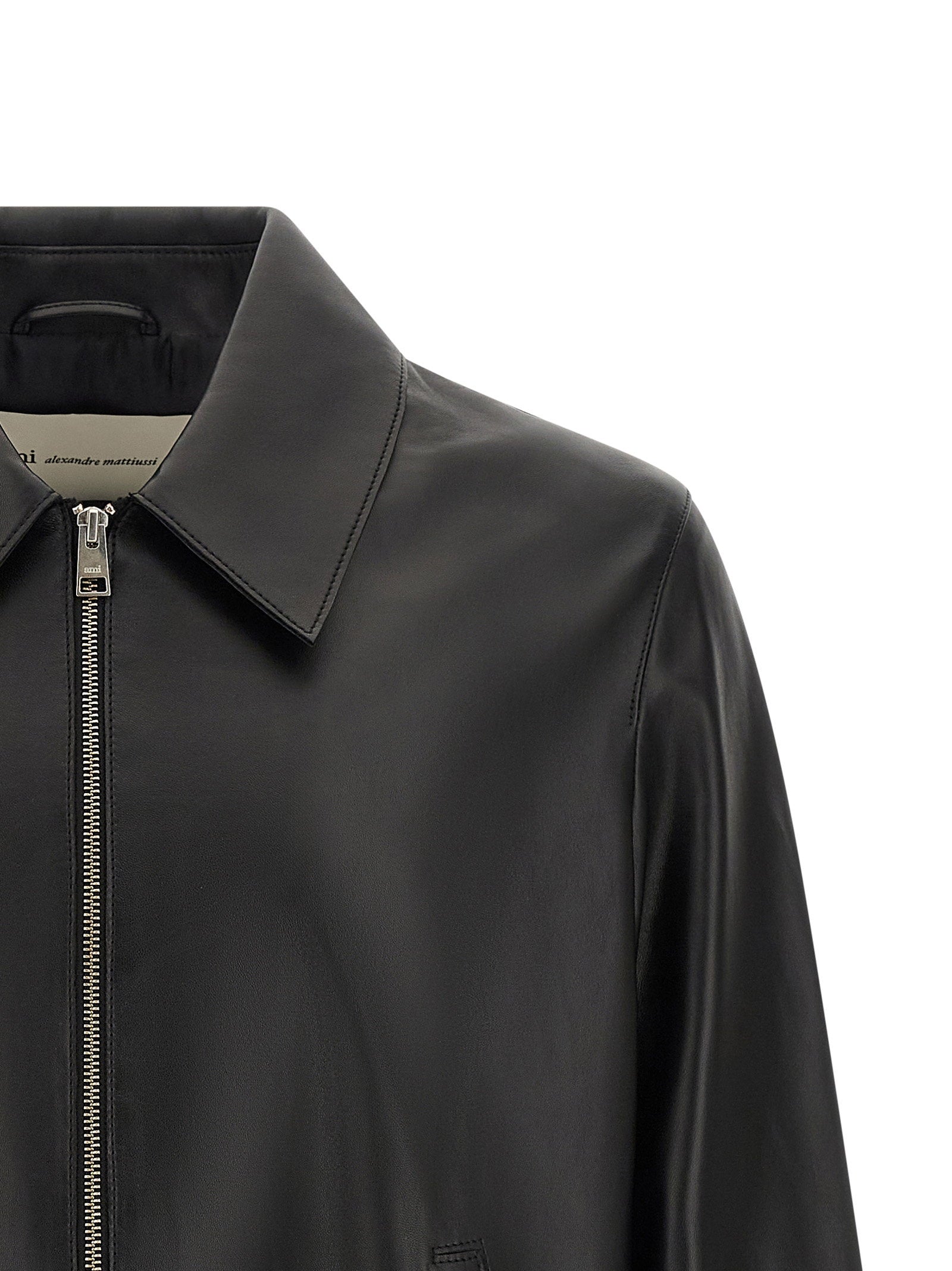 Ami Paris Leather Jacket