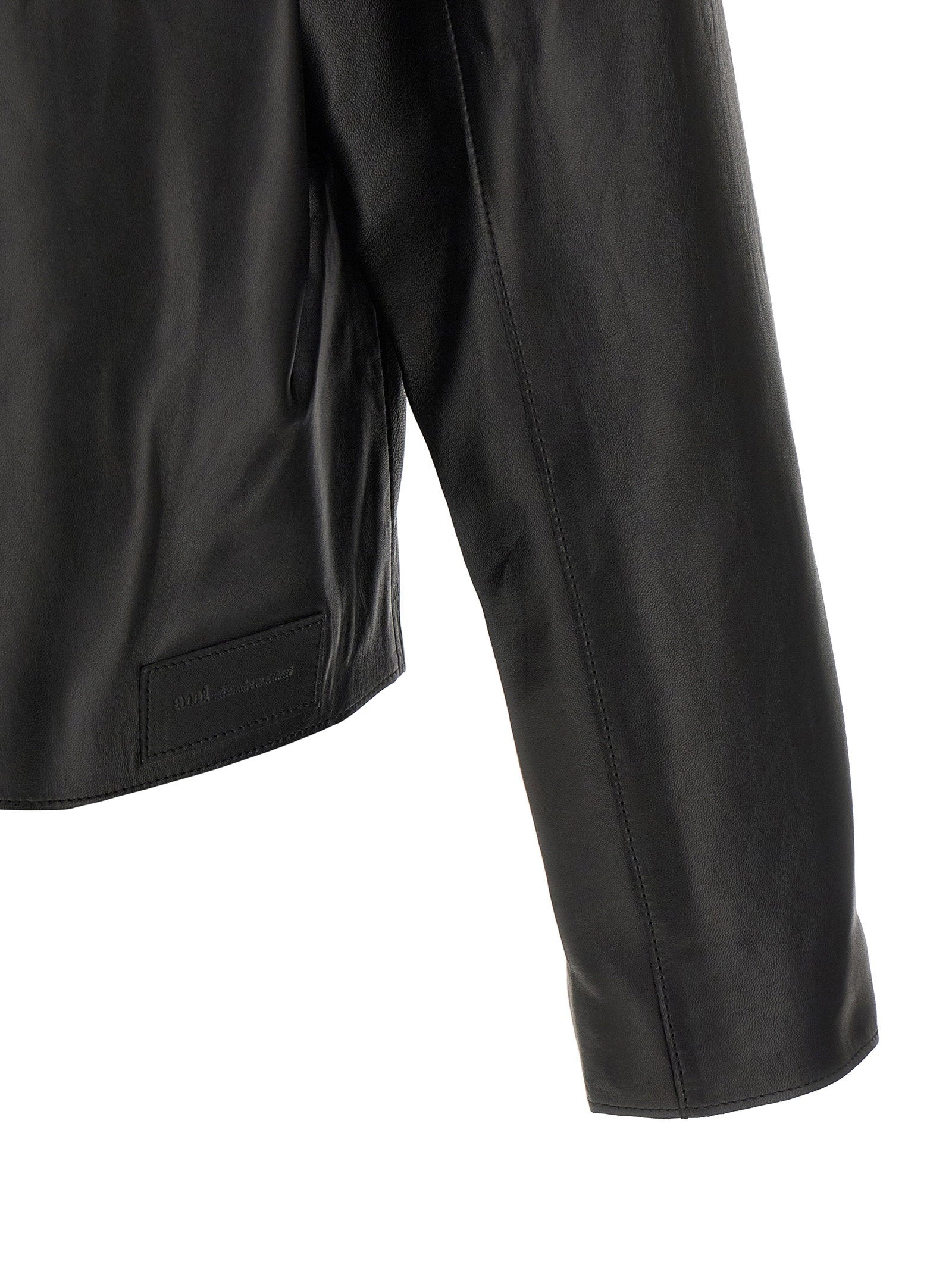 Ami Paris Leather Jacket