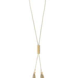 Balmain Snake Necklace With Tassels
