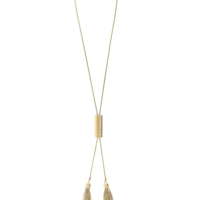 Balmain Snake Necklace With Tassels