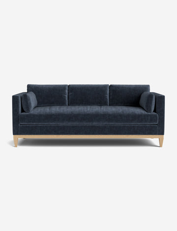 Indigo Performance Striated Velvet