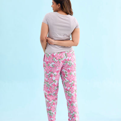 Women Printed Cotton Lounge Pants